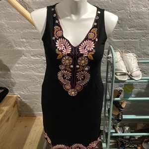 INC BoHo Ethnic Black Tunic 🖤 L